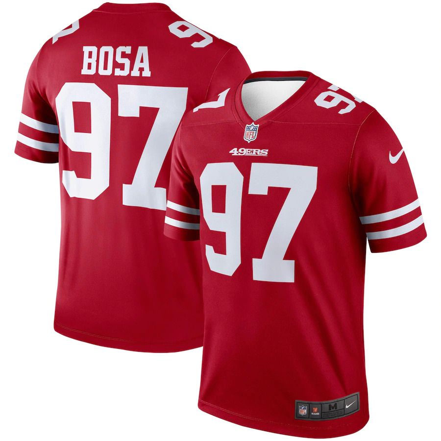 Men San Francisco 49ers #97 Nick Bosa Nike Scarlet Legend NFL Jersey